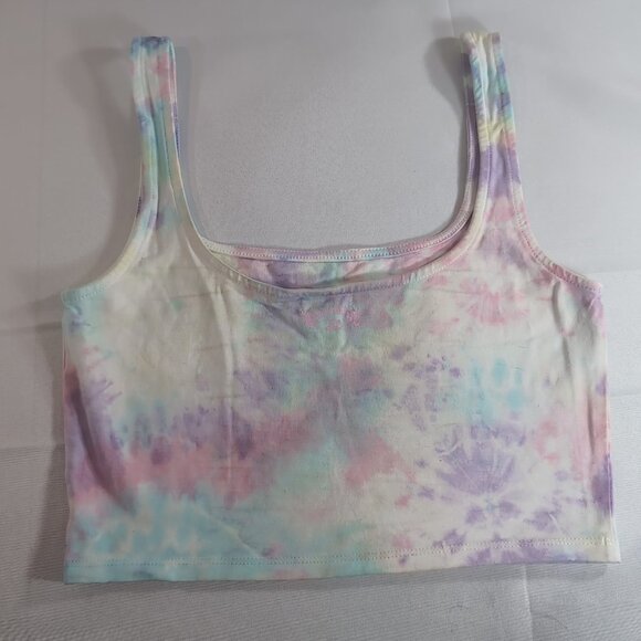 BillaBong Tie Dye Tiedye Crop Tank Top Stay Sunny Shirt Multicolor Women M Mediu - Picture 7 of 10